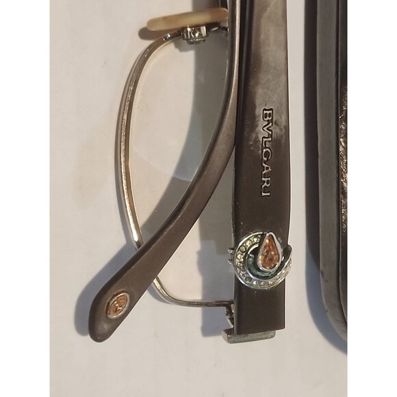 vintage BVLGARI 50 17 135 Eyeglasses Frames full rim glases eyeglasses hard case main image 10